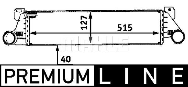 Ladeluftkühler BMW 3 E36 - MAHLE