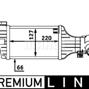 Ladeluftkühler OPEL ASTRA G / ZAFIRA - MAHLE