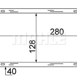 Ladeluftkühler AUDI W10 A2 - MAHLE