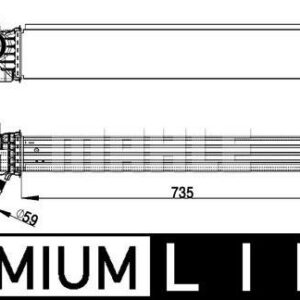 Ladeluftkühler FIAT DUCATO X250 - MAHLE