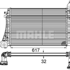 Ladeluftkühler VW PASSAT - MAHLE