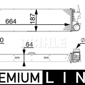 TURBOSARJ RADYATORU MERCEDES V-CLASS W447 14 VITO W447 14 - MAHLE