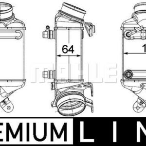 TURBO RADYATORU BMW F10 F01 F15 E70 E71 F11 F12 F13 PREMIUM LINE - MAHLE