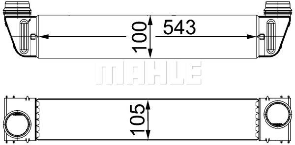 TURBO RADYATORU BMW E60 M47 M57N - MAHLE