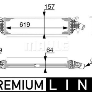 Ladeluftkühler NISSAN INFINITI - MAHLE