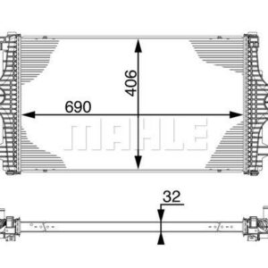 Ladeluftkühler MERCEDES-BENZ SPRINTER - MAHLE