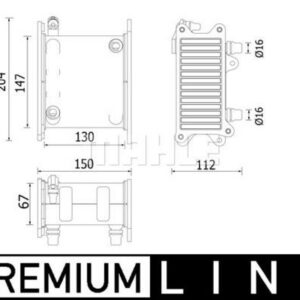 Ladeluftkühler BMW 7 F01.F02.G12 - MAHLE