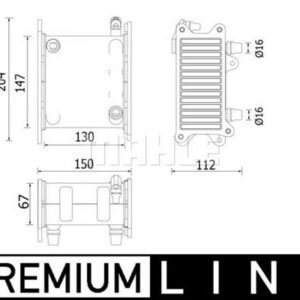 Ladeluftkühler BMW 7 F01.F02.G12 - MAHLE