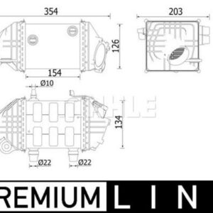 Ladeluftkühler BMW 5/6 F06.F10.F12.F13 - MAHLE