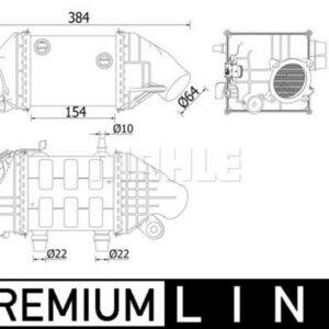 Ladeluftkühler BMW 5/6 F06.F10.F12.F13 - MAHLE