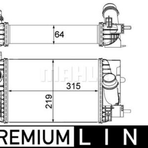 Ladeluftkühler OPEL MERIVA - MAHLE