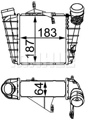 Ladeluftkühler VW POLO SEAT IBIZA - MAHLE