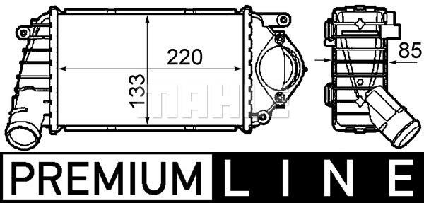 Ladeluftkühler VW POLO 6N2 - MAHLE