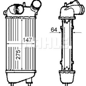 Ladeluftkühler CITROEN C3 FC - MAHLE