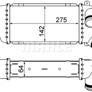 Ladeluftkühler CITROEN C3 FC - MAHLE