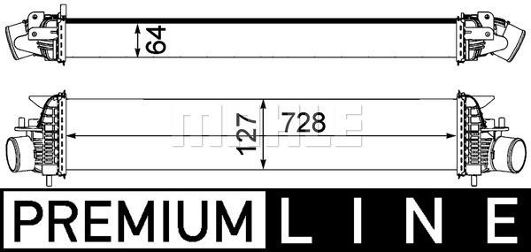 Ladeluftkühler NISSAN MURANO - MAHLE