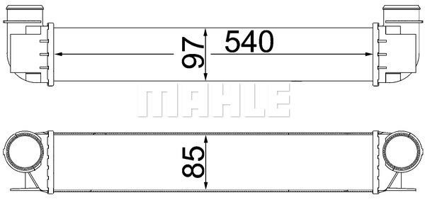 TURBO RADYATORU BMW E39 M47 M57 - MAHLE