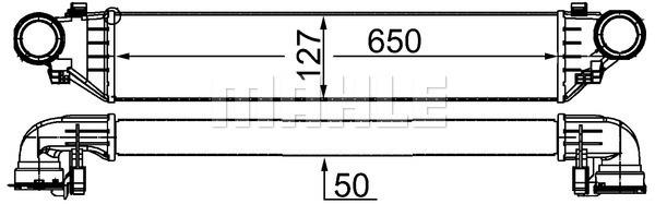 TURBOSARJ RADYATORU MERCEDES W203 CL203 S203 C209 A209 R171 - MAHLE