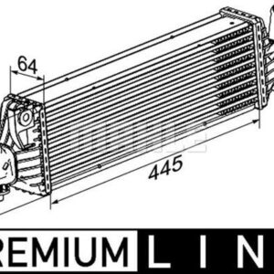 Ladeluftkühler NISSAN PRIMERA - MAHLE