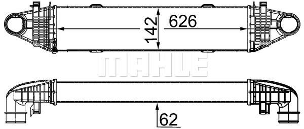 TURBOSARJ RADYATORU MERCEDES C-CLASS W204 S204 - MAHLE