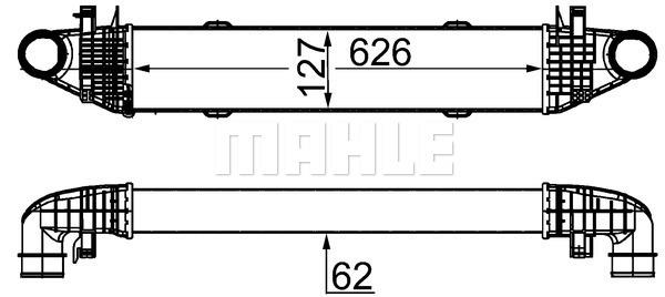 TURBOSARJ RADYATORU MERCEDES W204 S204 W212 - MAHLE