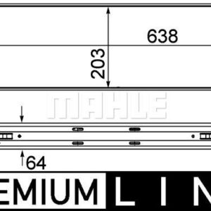 TURBOSARJ RADYATORU MERCEDES SPRINTER 906 06 . VW CRAFTER 30 35 50 06 - MAHLE