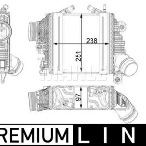 Ladeluftkühler PORSCHE BOXTER / CAYMAN - MAHLE