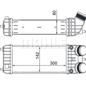 Ladeluftkühler PEUGEOT 208 CITROEN DS3 - MAHLE