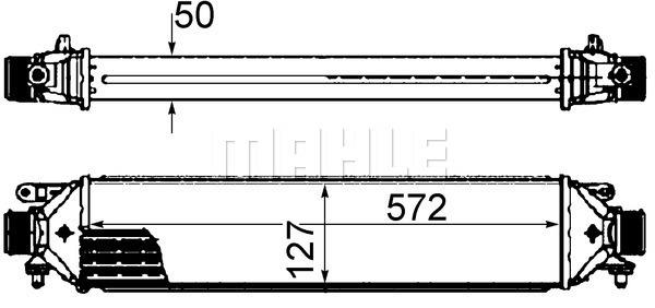 Ladeluftkühler FIAT PUNTO 1.9 D MUTIJET - MAHLE