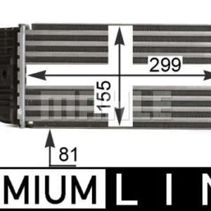 Ladeluftkühler PEUGEOT 407/ CITROEN C5 - MAHLE