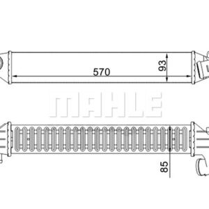 Ladeluftkühler VW SHARAN/ FORD GALAXY - MAHLE