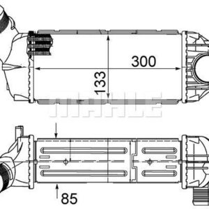 Ladeluftkühler CITRO N C4 PEU 307 - MAHLE