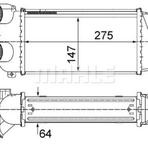 Ladeluftkühler CITROEN C3 16HDI - MAHLE