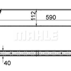 Ladeluftkühler DANCIA DUSTER 1.5DCI - MAHLE