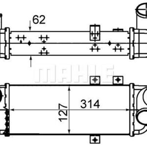 Ladeluftkühler KIA CEE D 1.6 - MAHLE