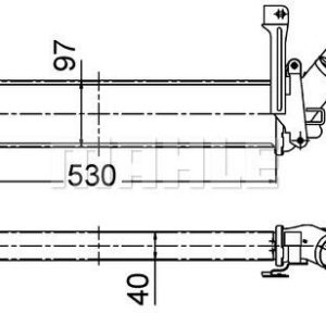 Ladeluftkühler NISSAN KUBISTAR 1.5 - MAHLE