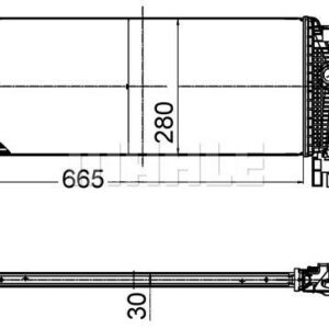 Ladeluftkühler OPEL ASTRA J 1.4/1.6I - MAHLE