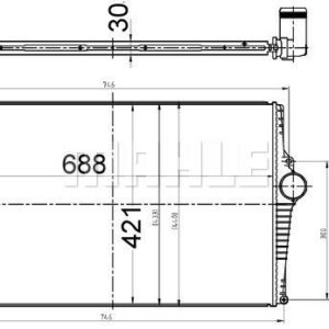 Ladeluftkühler VOLVO S60 / S70 / V70 - MAHLE