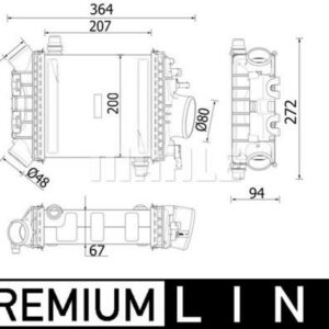 TURBOSARJ RADYATORU MERCEDES W205 W212 W213 W166 W222 C217 - MAHLE