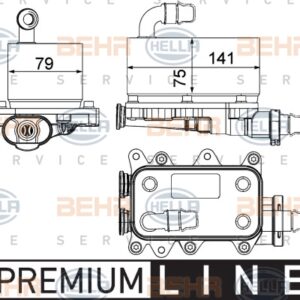 YAĞ SOĞUTUCU LANDROVER RANGEROVER III 3.0D 4x4 02-12 RANGEROVER IV 3.0D 4x4 12 - MAHLE