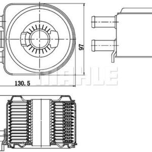 Ölkühler CITROEN C5/ PEUGEOT 406 - MAHLE