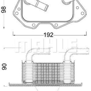 Ölkühler AUDI A6 - MAHLE