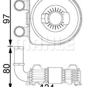 Ölkühler Citreon Berlingo. C4.C5. - MAHLE