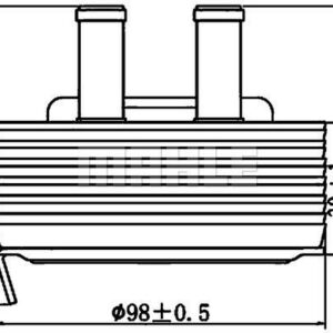 Ölkühler Nissan Almera II X-Trail - MAHLE