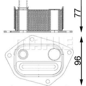 Ölkühler HYUNDAI Accent.Verna D - MAHLE