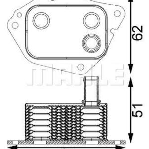 Ölkühler KIA Carens III. CEE D 1.6 - MAHLE