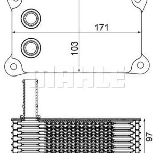 Ölkühler Ford Transit 2.4 - MAHLE