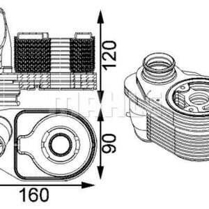 Ölkühler FIAT Ducato 2.3 JTD - MAHLE