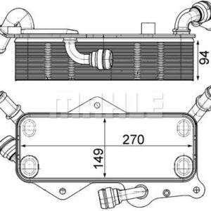 Ölkühler AUDI A6 / A7 - MAHLE