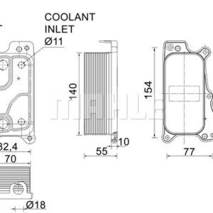 YAG SOGUTUCUSU MERCEDES M272 W203 W204 C209 C219 W211 W212 W221 - MAHLE